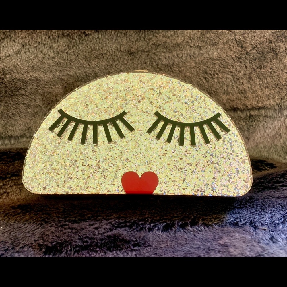 Milly lacquered evening bag